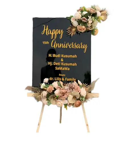 Papan Bunga Akrilik Nyompok