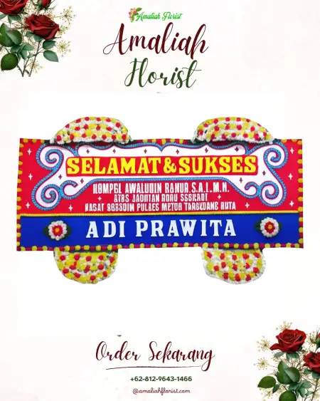 Papan Bunga Ucapan Selamat Nyompok